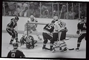 Hockey Play at The Net