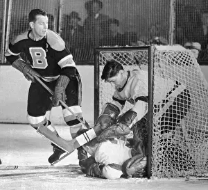 Hockey Players Caught in Action