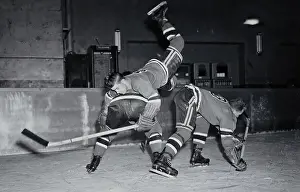 Hockey Players Practicing