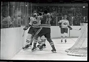 Hockey Players in Scuffle