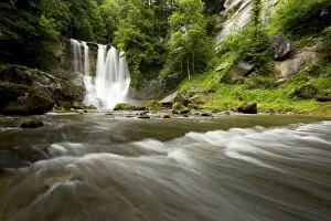 Images Dated 23rd June 2011: Hoechfall waterfall in the Appenzell region near Teufen, Switzerland, Europe