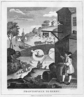 Frontispiece Prints: Hogarth Print on Perspective