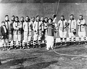 Socks Prints: Hoisting Flag At Ebbets Park