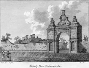Prints of A view of Holdenby House in Northamptonshire, England where King Charles I was imprisoned after the Battle of Naseby in 1645 Heritage Images Prints: Holdenby House