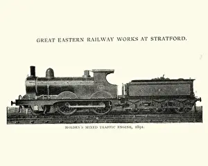 Engine Type Prints: Holdens Mixed Traffic Engine Victorian Steam Train