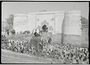 Holi Prints: Holi Procession in Bharatpur