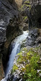 Images Dated 8th June 2013: Hollentalklamm gorge with waterfall of the Hammersbach stream, Hammerbach