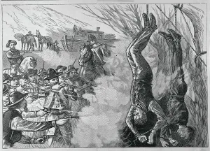 West Virginia Prints: Hollis Brothers Being Executed
