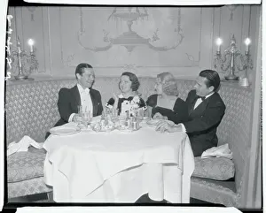 Joe E Prints: Hollywood Players Sitting at Table Together