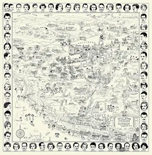 Actors Prints: Hollywood Starland