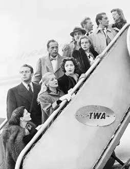 Gangway Prints: Hollywood Stars Boarding Airplane