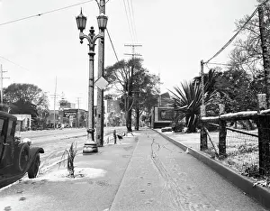 Hollywood Street After Snow Storm