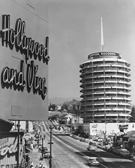 Hollywood & Vine with Capitol Records Building