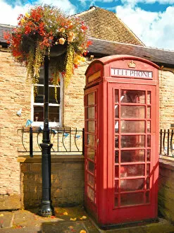 Images Dated 5th September 2015: Holmfirth, Yorkshire, a phone box
