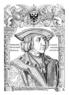 Holy Roman Emperor Maximilian I portrait by Albrecht Durer 1519