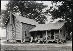 Farmhouse Prints: Home of Cotton Pickers on Plantation