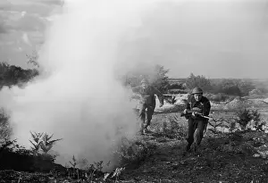 Prints of Members of the British Home Guard during combat training, 26th July 1941 Discover the Vision of Haywood Magee – A Master of Mid-Century British Life: Home Guard Training