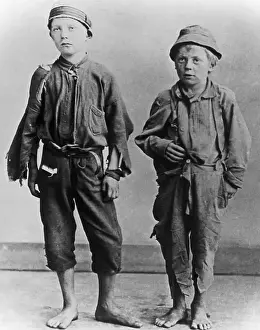 1880s Prints: Two Homeless Boys
