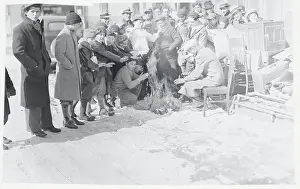 Homeless Warming Themselves