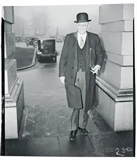 Homer Cummings Walking Up Court Steps