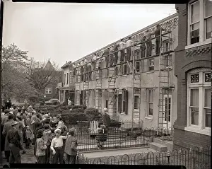Capital City Prints: Homer Ferguson Watching Men Painting House