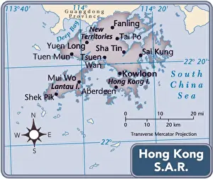 Hong Kong map