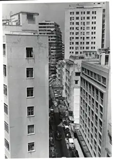 Hong Kong Prints: Hong Kong Skyscrapers and Street