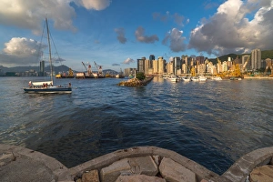 Hong Kong victoria bay Typhoon shelter marina