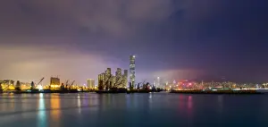 Kowloon Prints: Hongkong bay area from Kowloon side