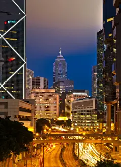Headlight Prints: Hongkong city road