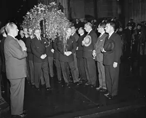 William Odwyer Prints: Honorary Pallbearers Carrying Babe Ruth's Casket