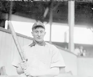 Prints of UNITED STATES - CIRCA 1903: Half-length portrait of Hall of Famer Honus Wagner (also known as John Peter or The Flying Dutchman), player for the Pittsburgh Pirates, National League baseball team MLB Legends Art Prints: Top 10 Greatest Baseball Players of All Time: Honus Wagner Of The Pirates