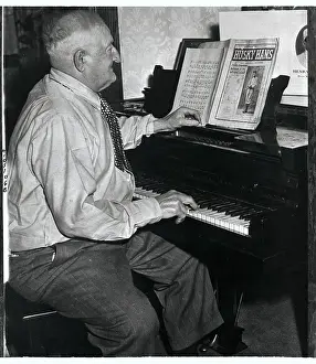 Honus Wagner Playing Piano