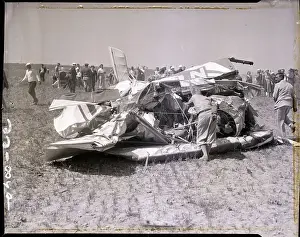 Wreckage Prints: Hoot Gibson's Wrecked Plane