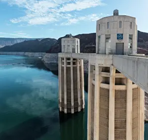 Prints of Hoover Dam, Lake Mead Recreation Area, Arizona, Nevada, USA A Timeless Collection of Hoover Dam Photography: Hoover Dam, Lake Mead Recreation Area