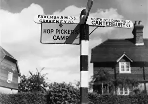 1932 Prints: Hop Picker Sign
