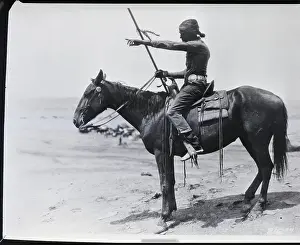 Hopi Indian on Horse