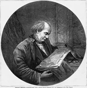 Transfer Print Prints: Horace Greeley by C.D. Fredericks
