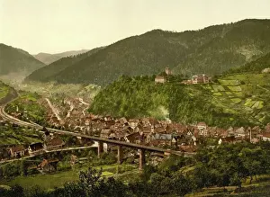 Black Forest Prints: Hornberg im Black Forest, Baden-Wuerttemberg