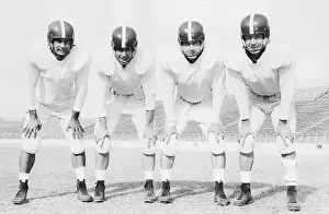 Horned Frog Football Players at Practice