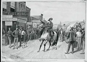 West Prints: Horse Auction On The Frontier