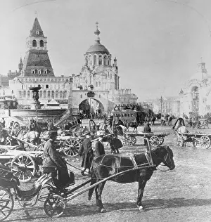 Horse Drawn Carriage in Moscow