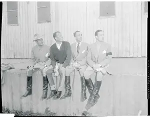 Harrisburg Prints: Horse Racers Relaxing on Sidelines
