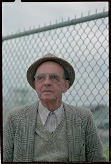 Horse Trainer Woody Stephens Observing Derby Practices