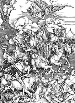 Images Dated 15th July 2017: The Horsemen of the Apocalypse, 15th century