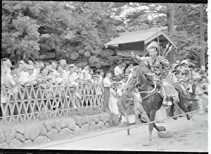Kamakura Prints: Horsemen Shooting Arrow at Target