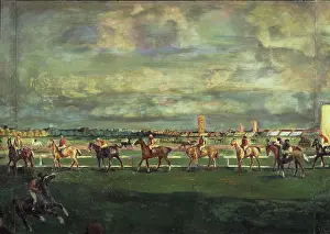 Jockey Prints: Horseracing, 1911. Artist: Yakulov, Georgi Bogdanovich (1884-1928)