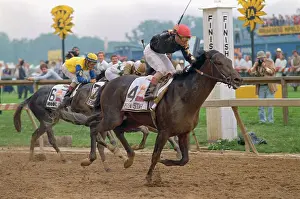 Fast Prints: Horses Racing in Preakness Stakes