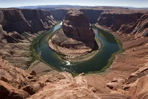 Images Dated 6th July 2009: Horseshoe Bend on Colorado River, Page, Arizona