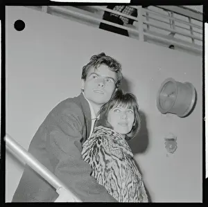 Horst Buchholz with Wife Miriam Bru
